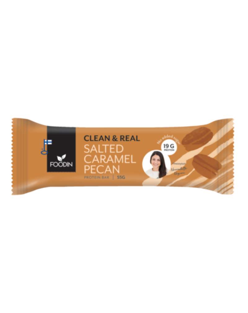 FOODIN Clean & Real Protein Bar, 55 g, Salted Caramel