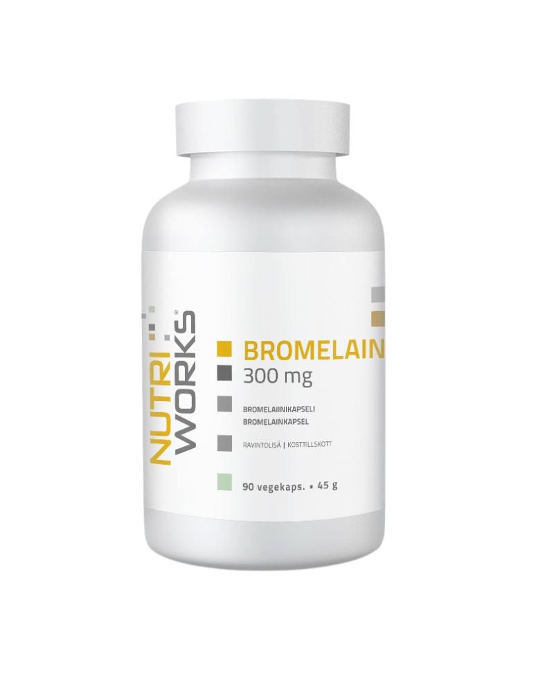 Nutri Works Bromelain 300 mg, 90 kaps.