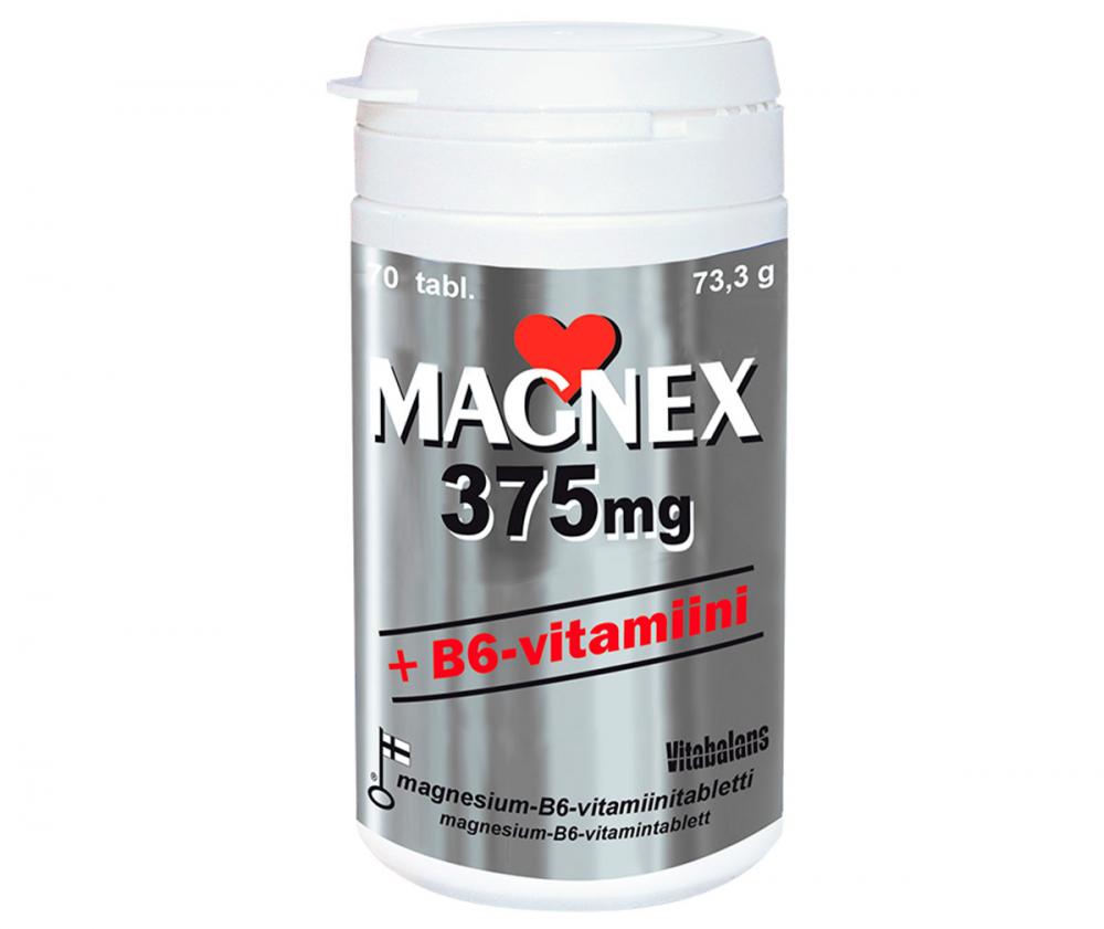 Magnex 375 mg + B6-vitamiini