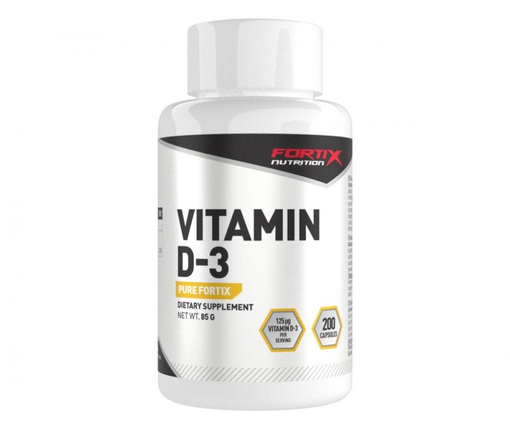 Fortix Vitamin D-3 125 mcg, 200 kaps.