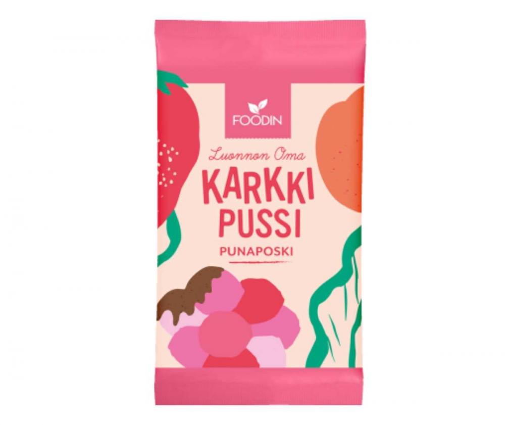 FOODIN Karkkipussi, Punaposki, 40&nbsp;g