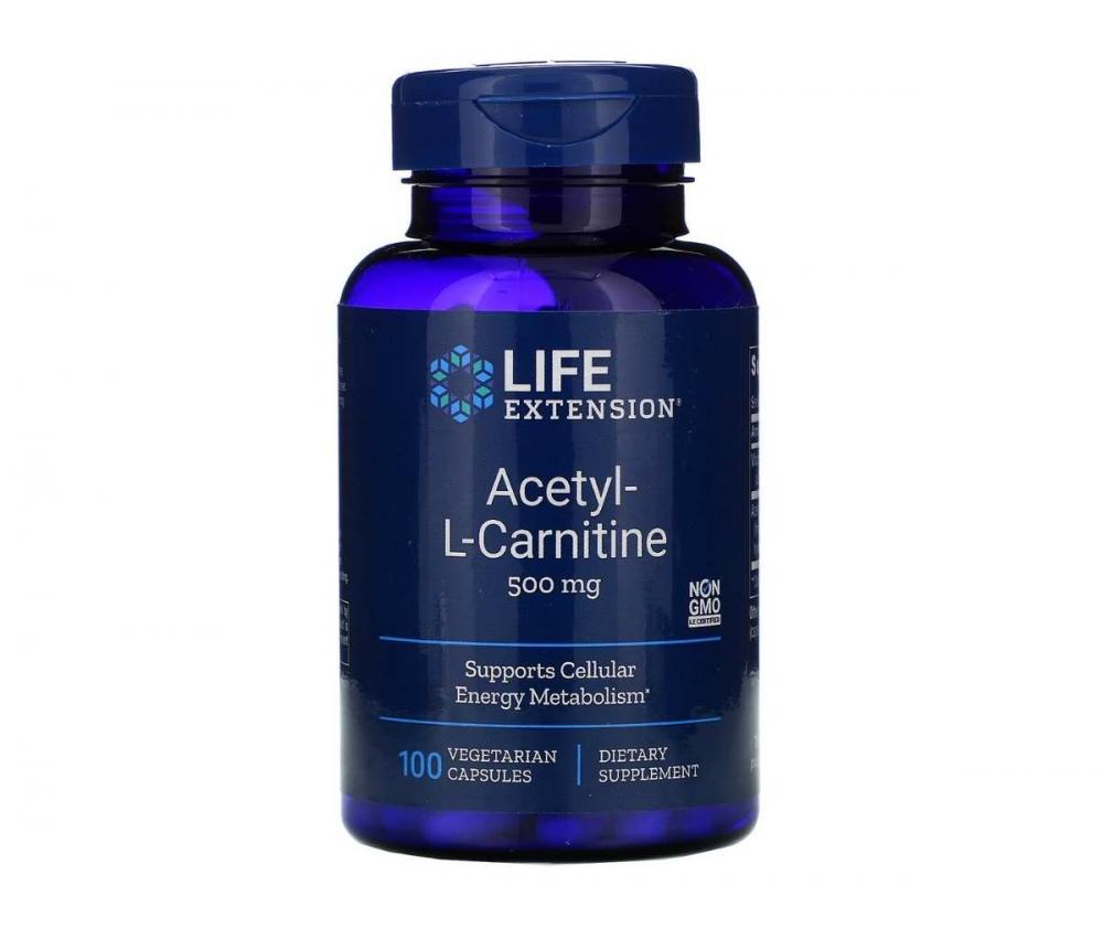 LifeExtension Acetyl-L-Carnitine, 100 kaps.