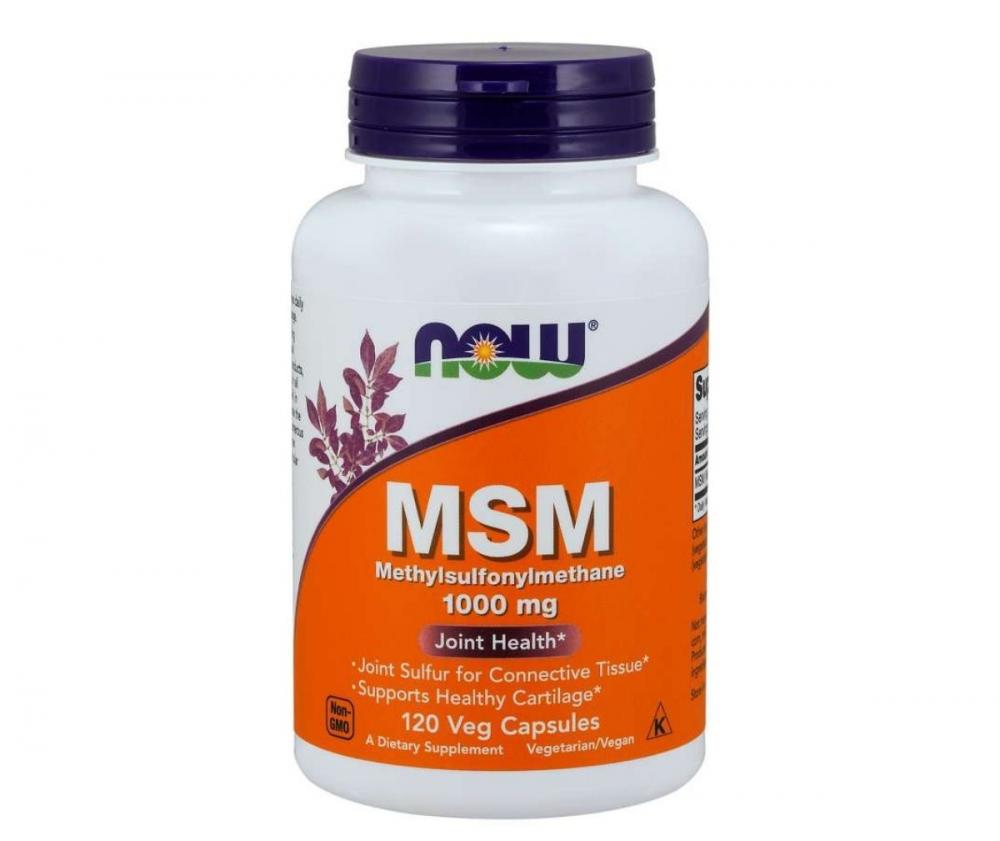 NOW Foods MSM 1000 mg, 120 kaps.