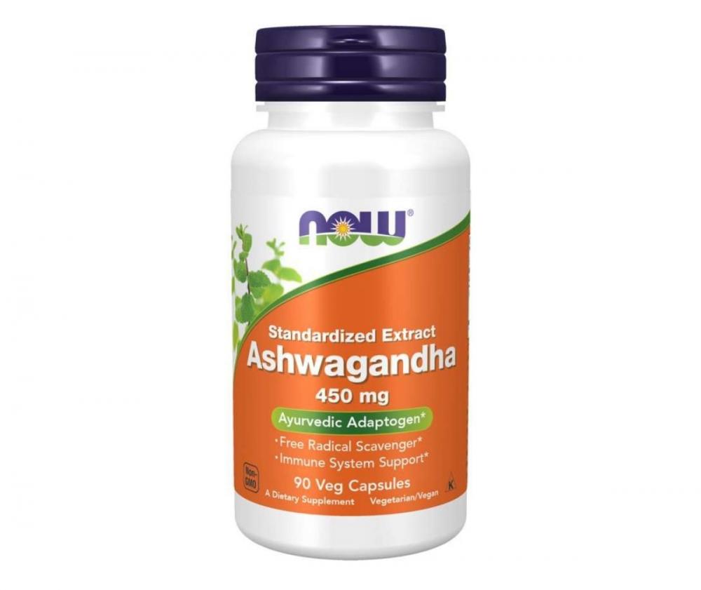 NOW Foods Ashwagandha 450 mg, 90 kaps.