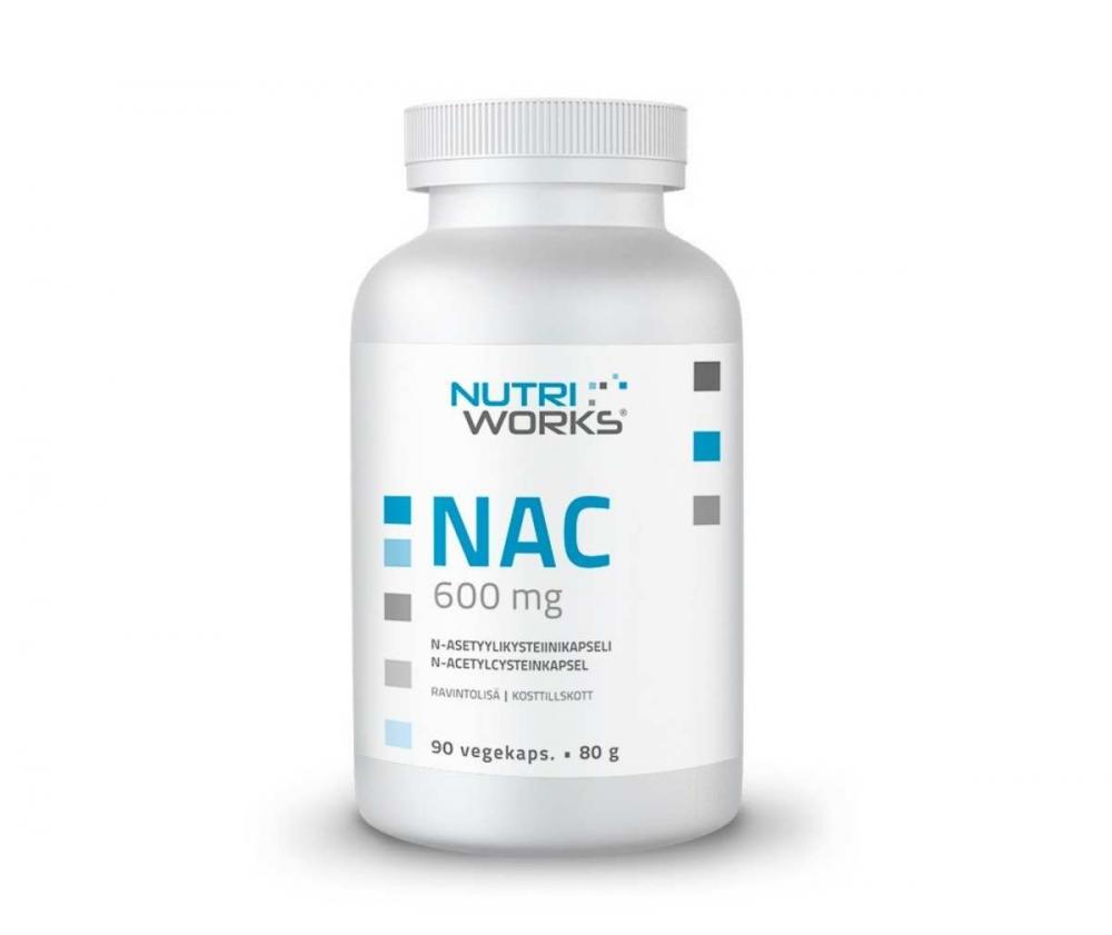 Nutri Works NAC 600 mg, 90 kaps.