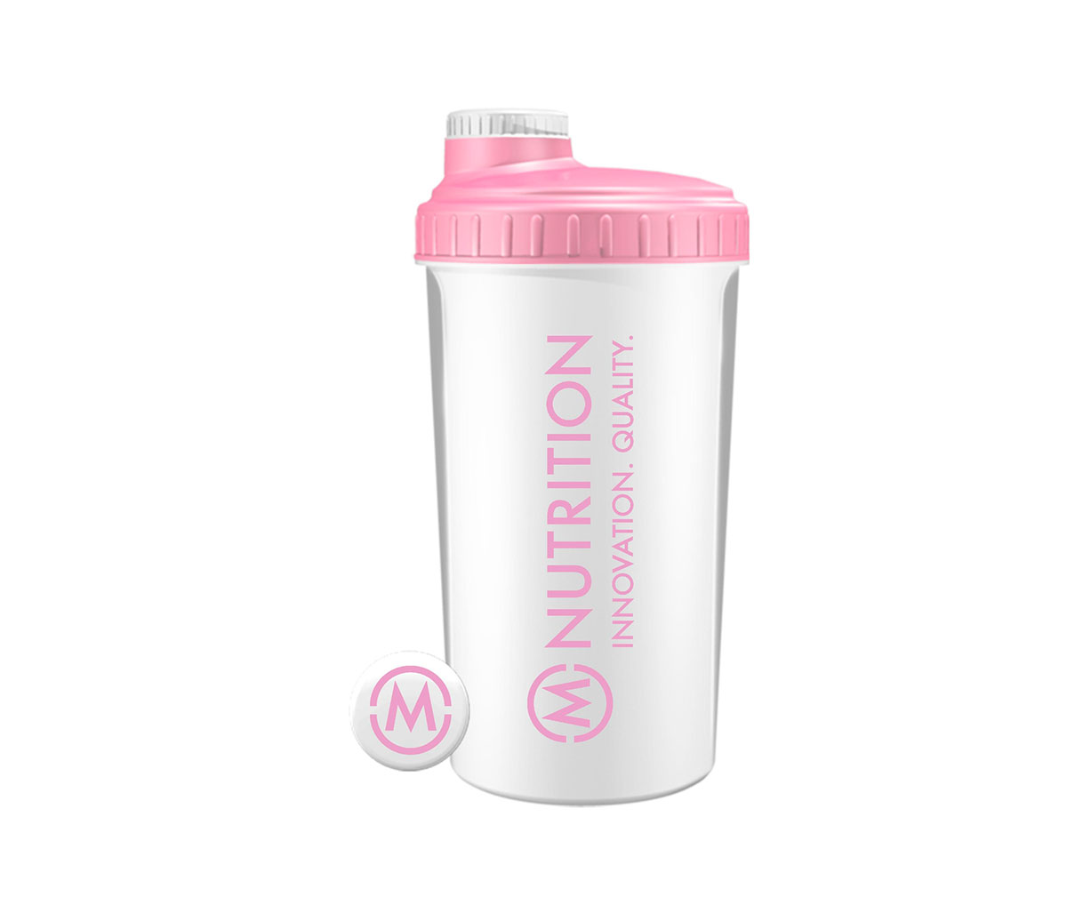 M-Nutrition Shaker, Valkoinen / Bubblegum Pink 750 ml