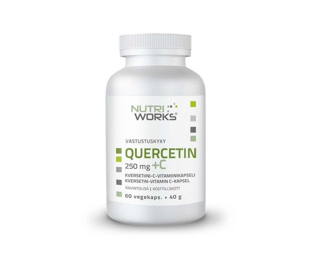 Nutri Works Quercetin 250 mg + C, 60 kaps.