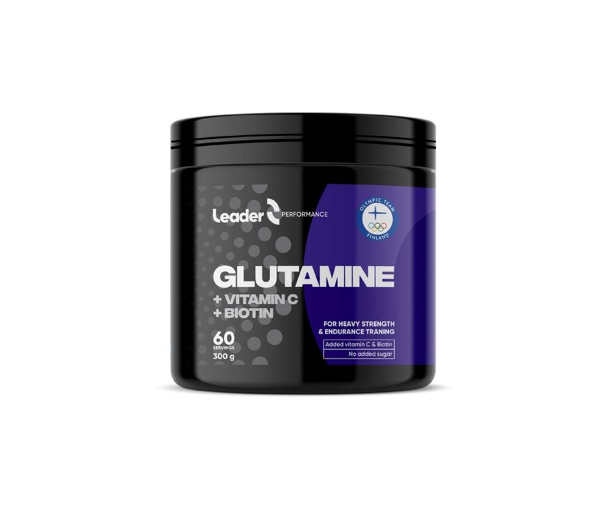 Leader Performance Glutamin + Vitamin C + Biotin, 300 g