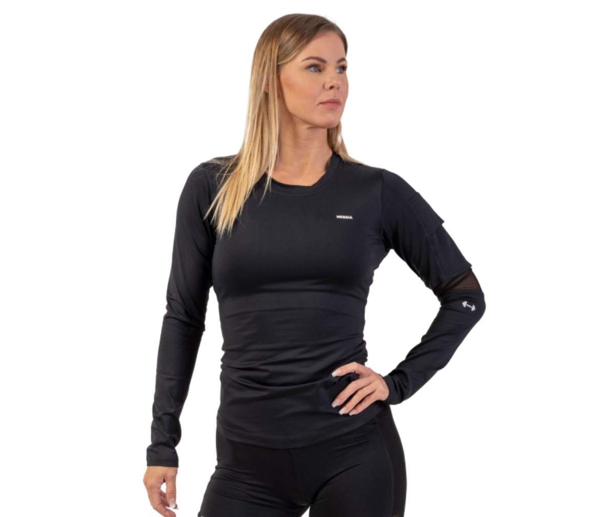 NEBBIA Long Sleeve Smart Pocket Sporty Top 418 (Poistotuote)