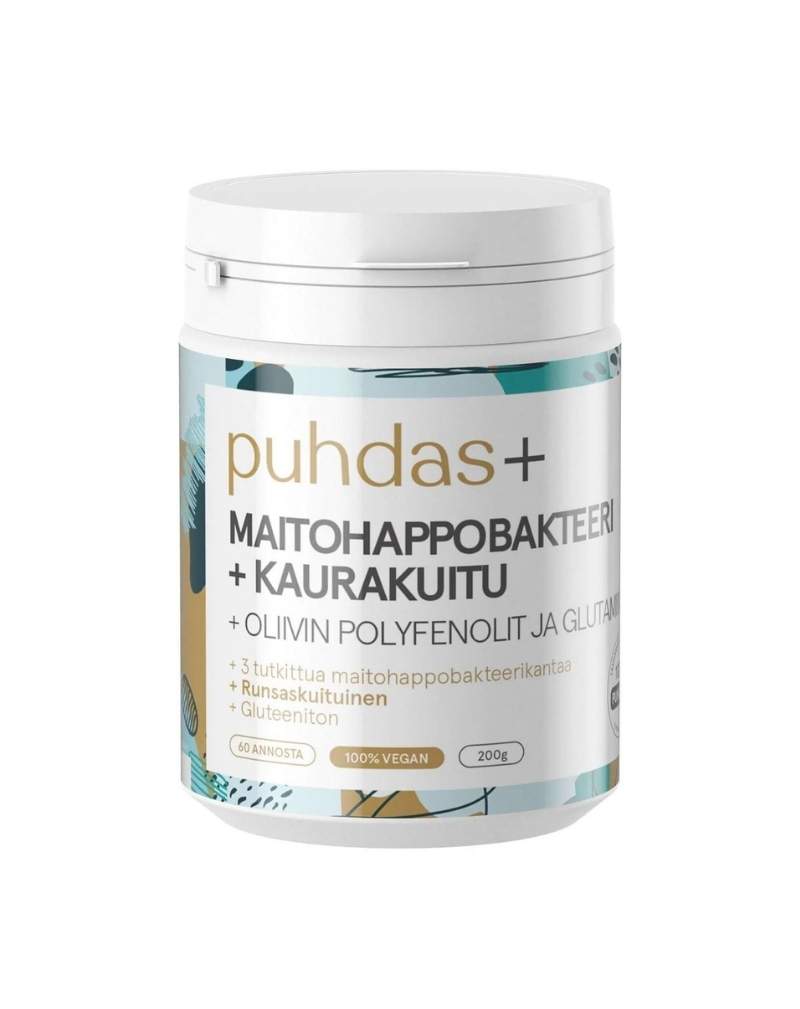 Puhdas+ Maitohappobakteeri + Kaurakuitu, 200 g