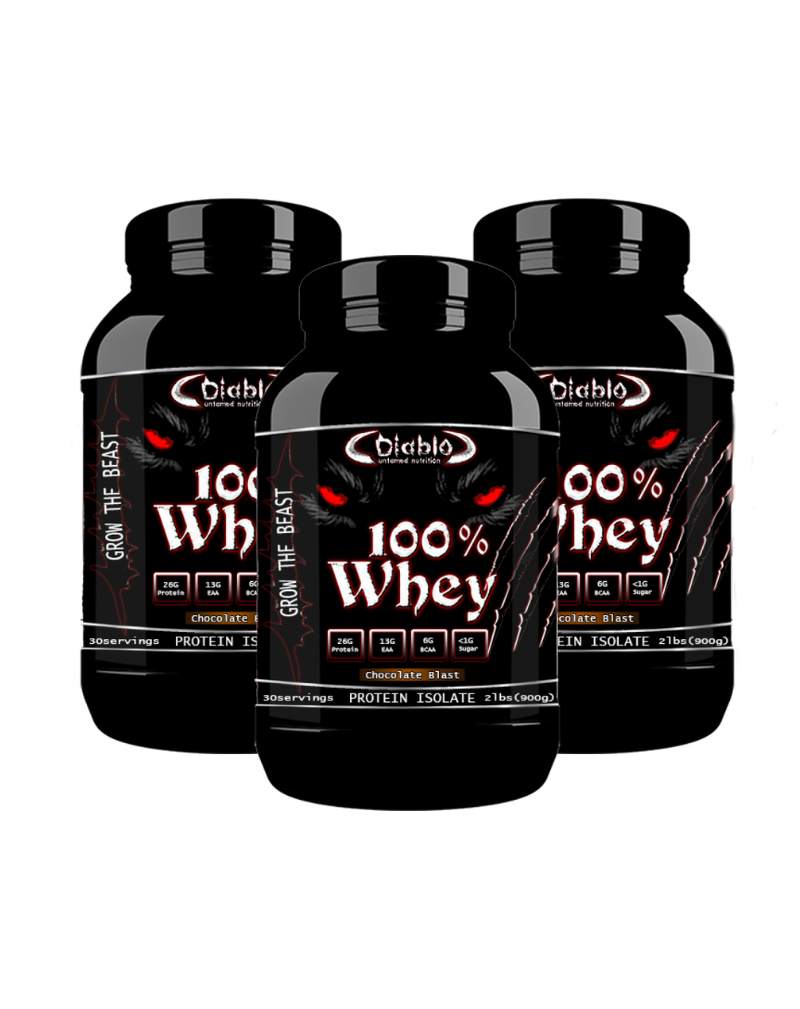 Big Buy: 3 kpl Diablo 100 % Whey (3 x 900 g)