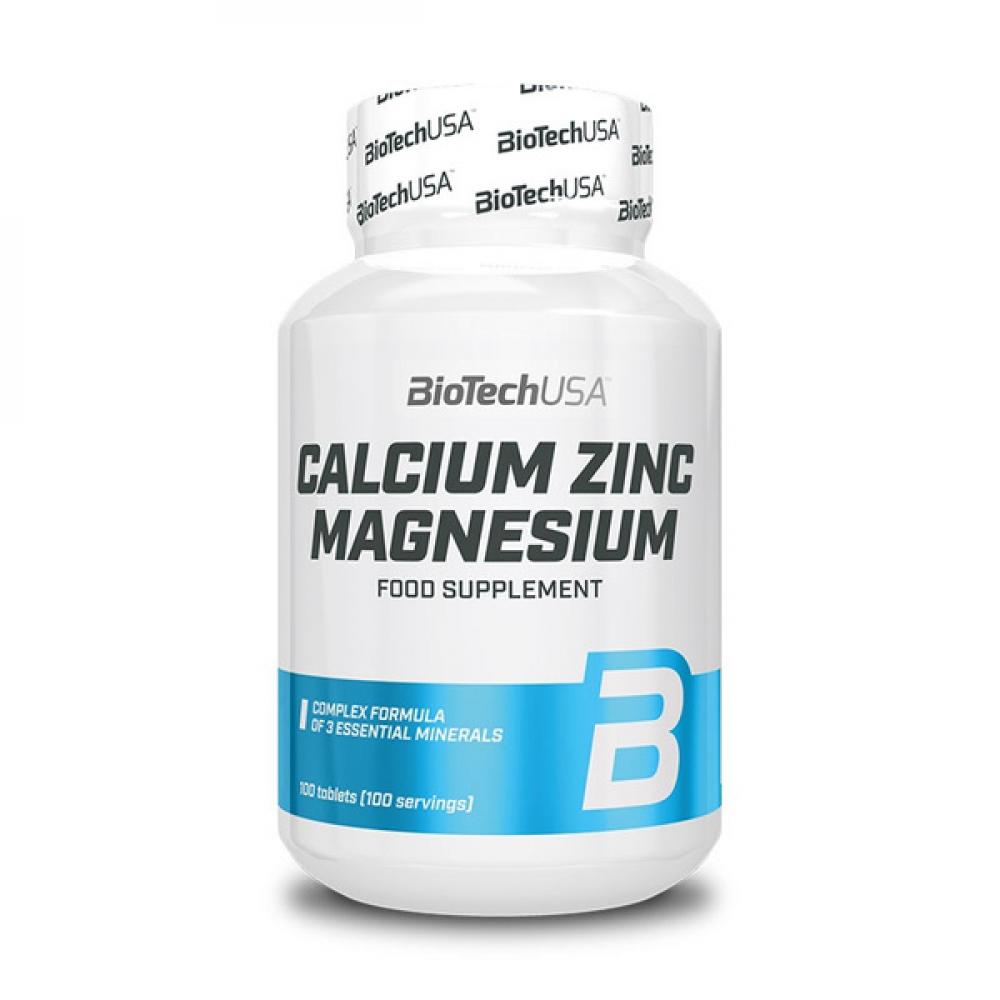 BioTechUSA Calcium Zinc Magnesium, 100 tabl