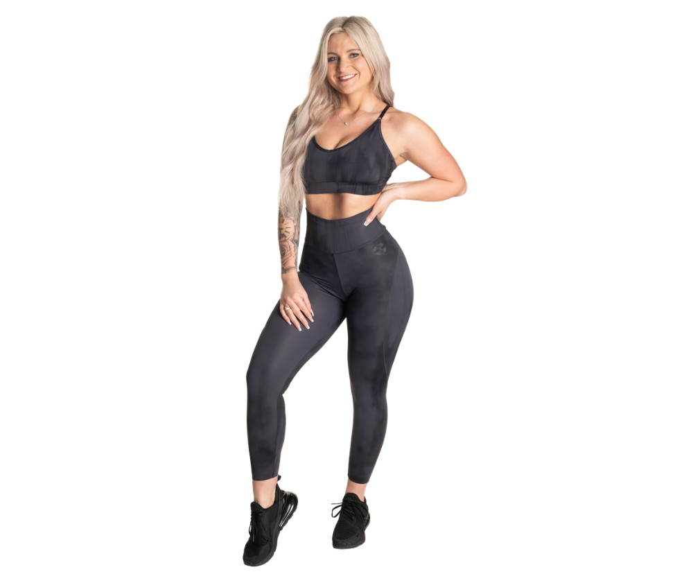 Better Bodies High Waist Leggings, Dark Grey Grunge