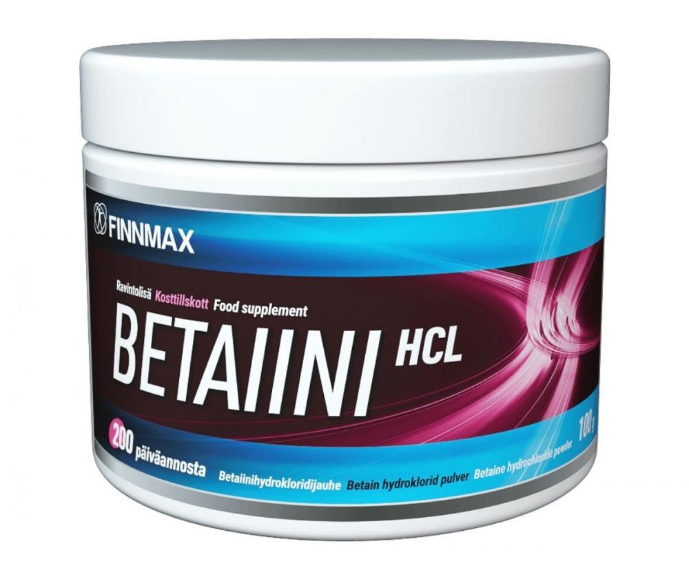 Finnmax Betaiini HCL, 100&nbsp;g
