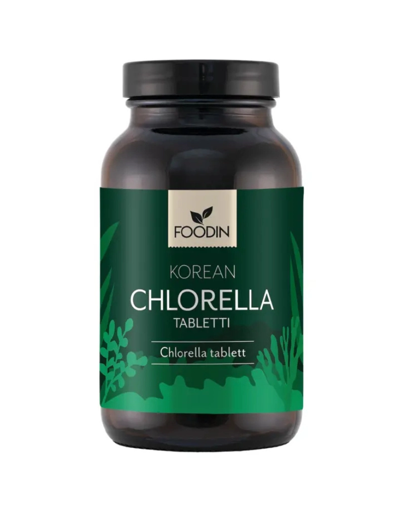 Foodin Korean Chlorella tabletti, 110&nbsp;g (09/26)