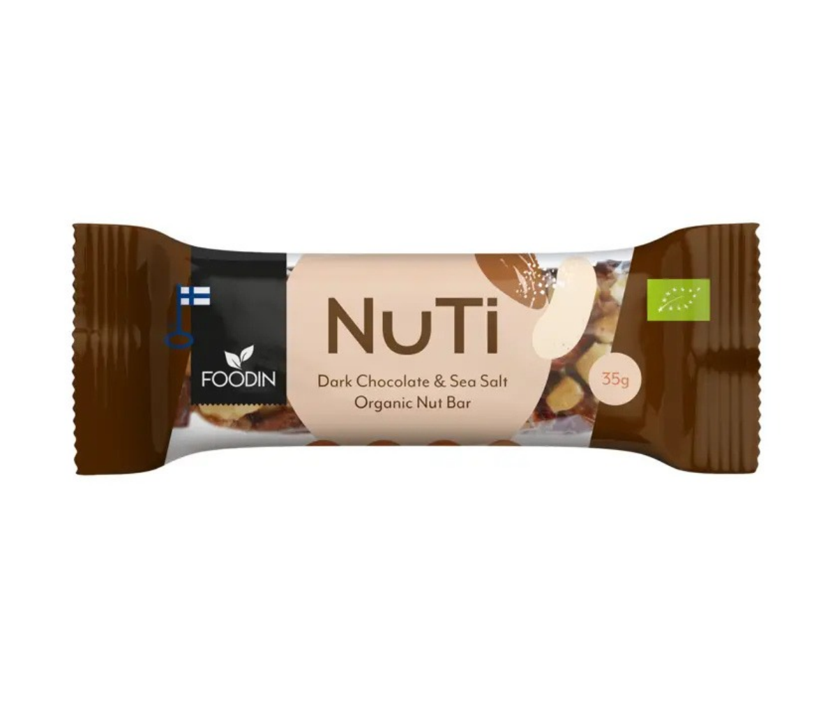 Foodin NUTI, 35&nbsp;g, Dark Chocolate & Sea Salt