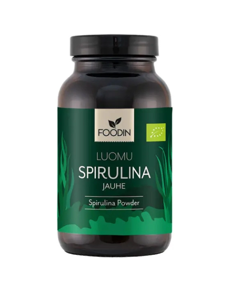 Foodin Spirulinajauhe, 120&nbsp;g