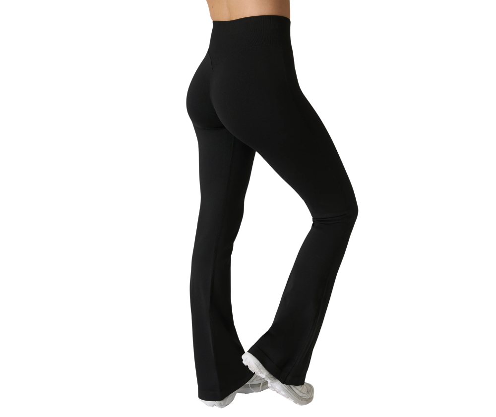 ICIW Smooth Seamless Flared Tights, Black