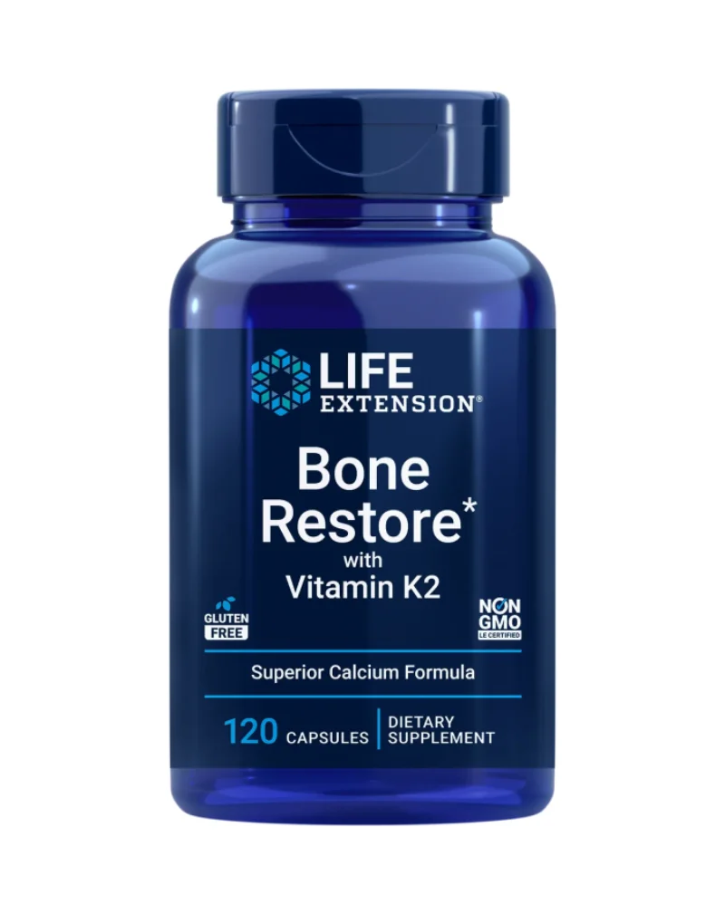LifeExtension Bone Restore K2, 120 kaps.