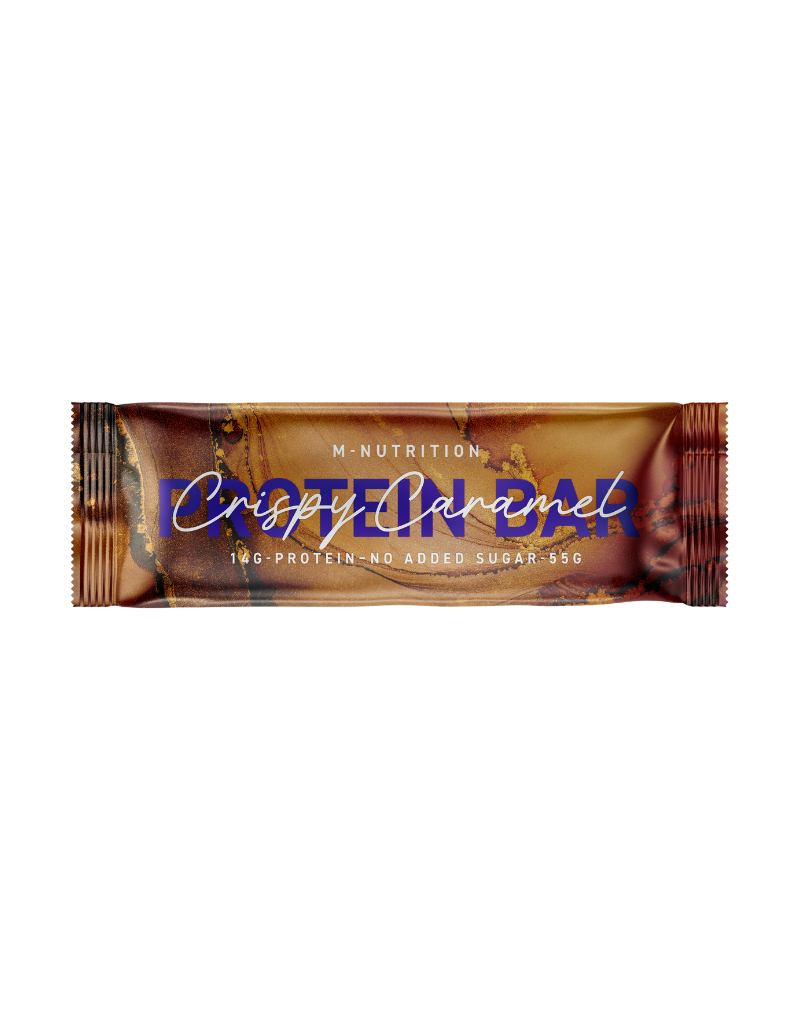 M-Nutrition Protein Bar proteiinipatukka, 55&nbsp;g, Crispy Caramel