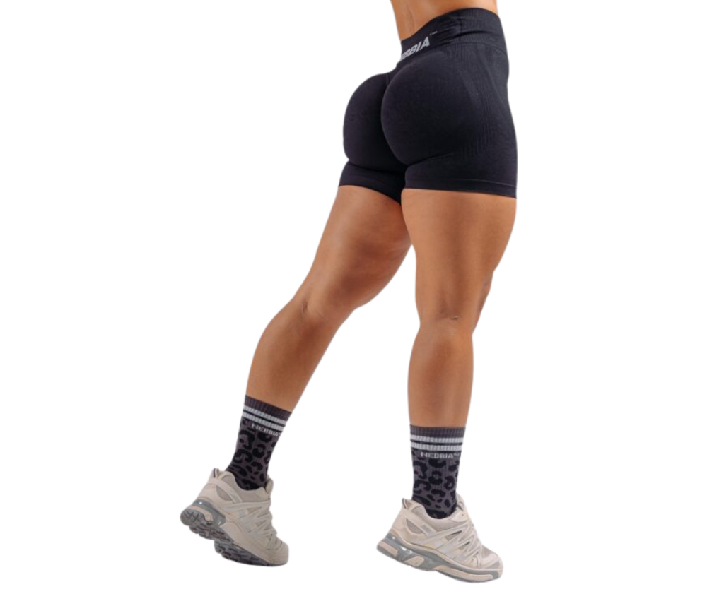 NEBBIA Extra Push-Up Shorts Primal 857, Black