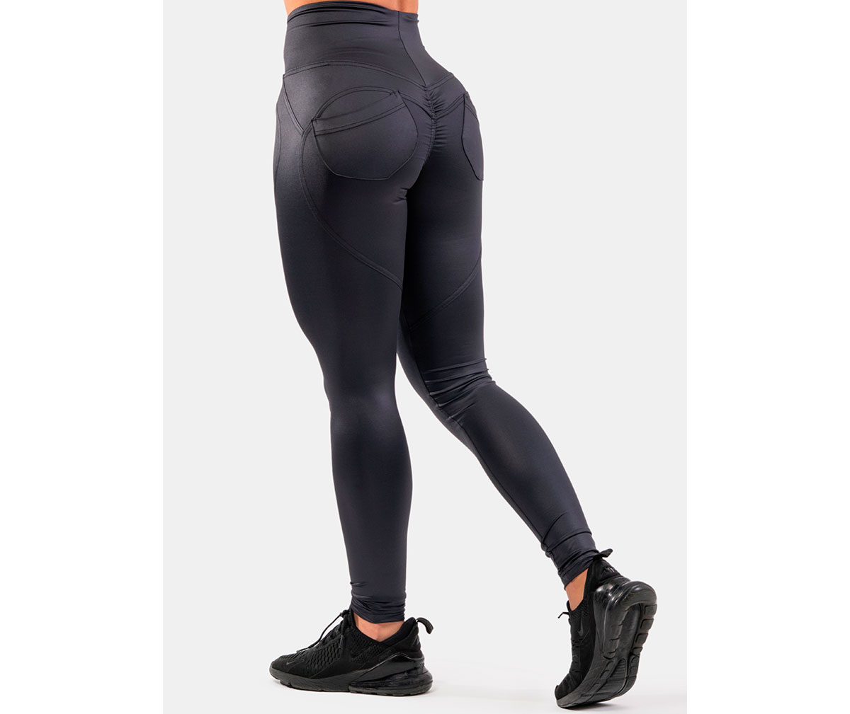 NEBBIA High Waist Glossy Look Bubble Butt Pants 586 (Poistotuote)