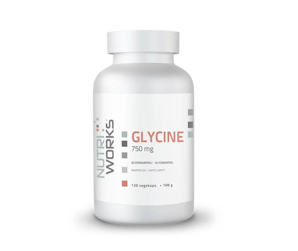 Nutri Works Glycine, 750 mg, 120 kaps.