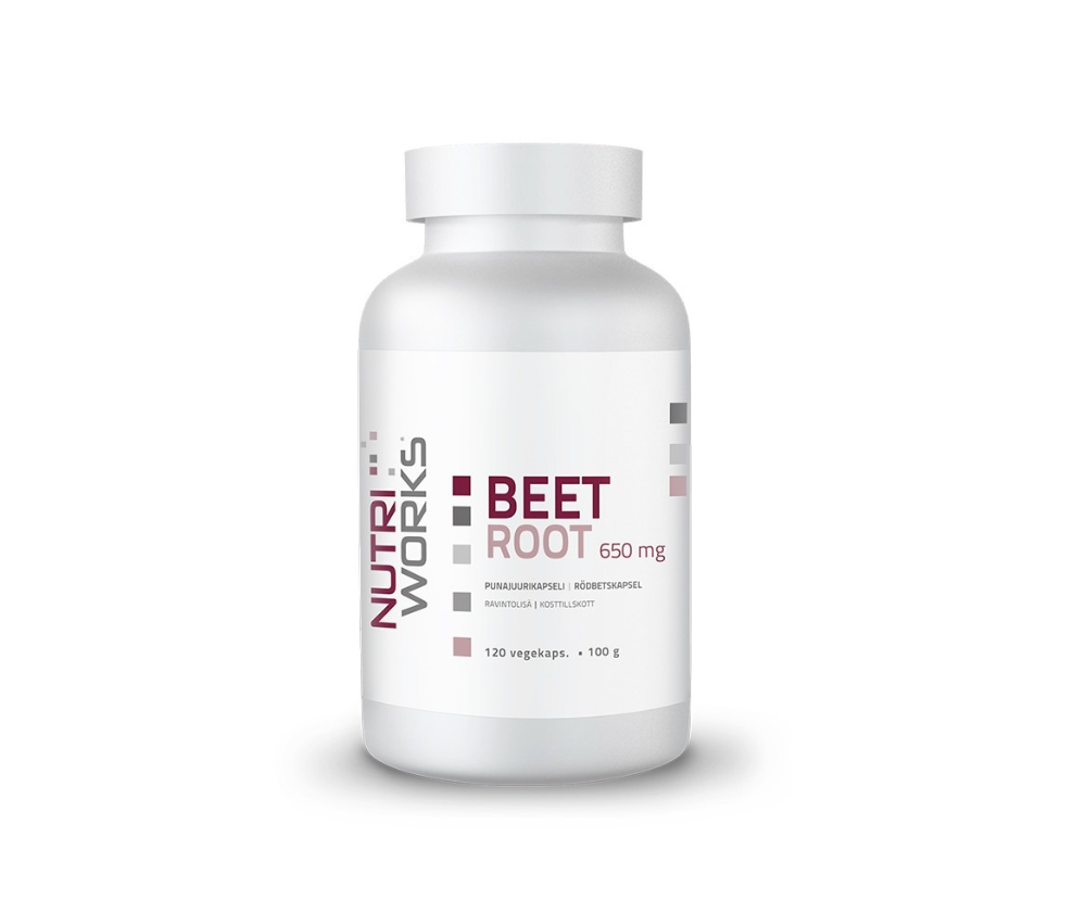 Nutri Works Beet Root 650 mg, 120 kaps.