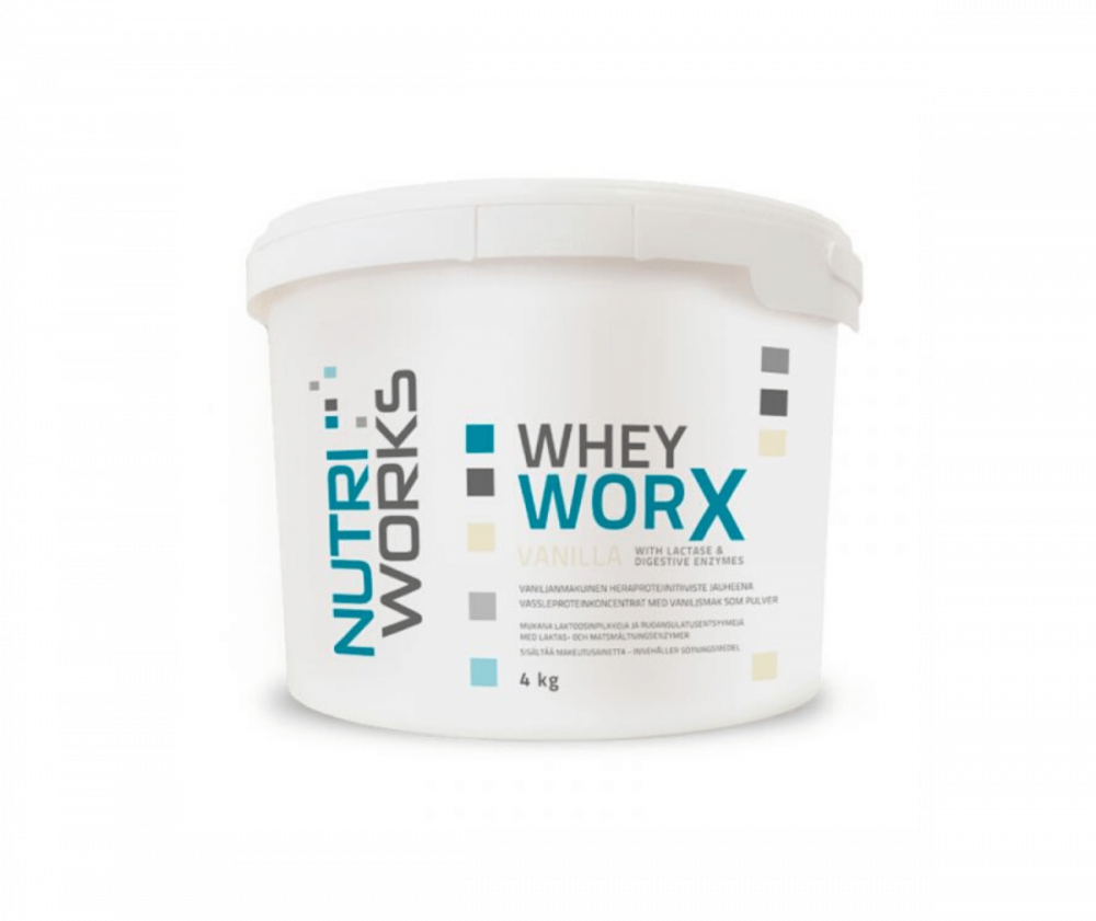 Nutri Works Whey WorX With Lactase & Digestive Enzymes, 4&nbsp;kg