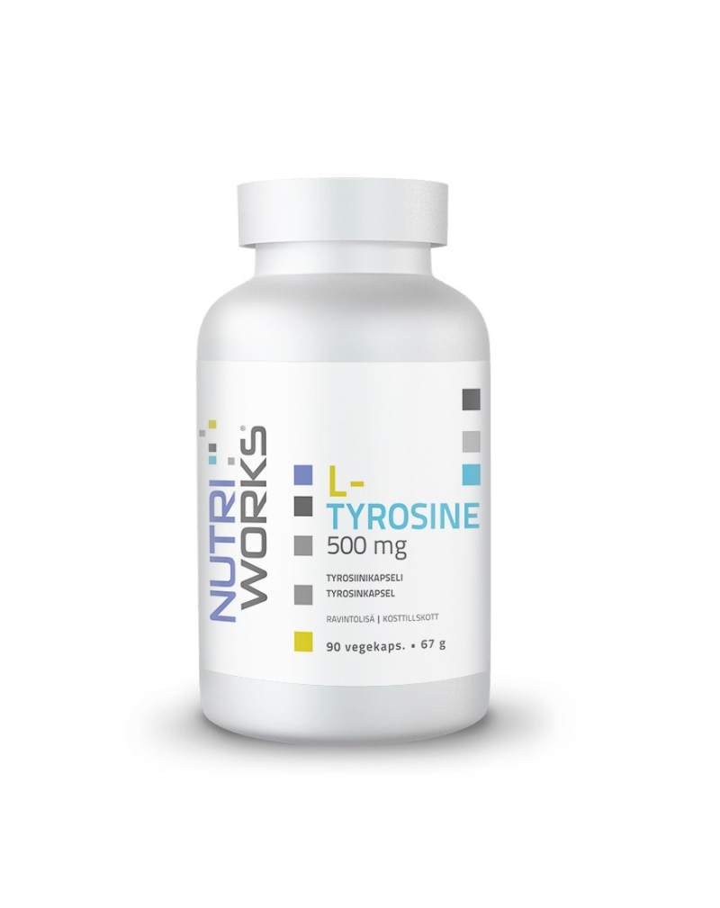 Nutri Works L-Tyrosine 500 mg, 90 kaps.