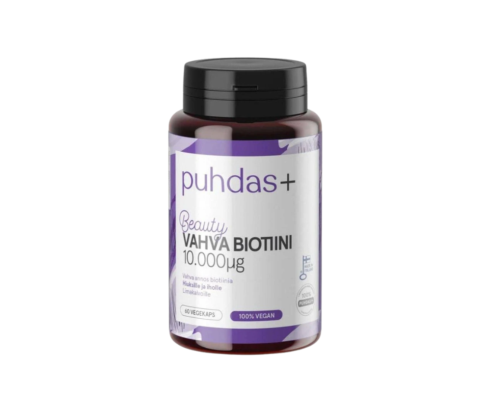 Puhdas+ Beauty Vahva Biotiini 10000 mcg
