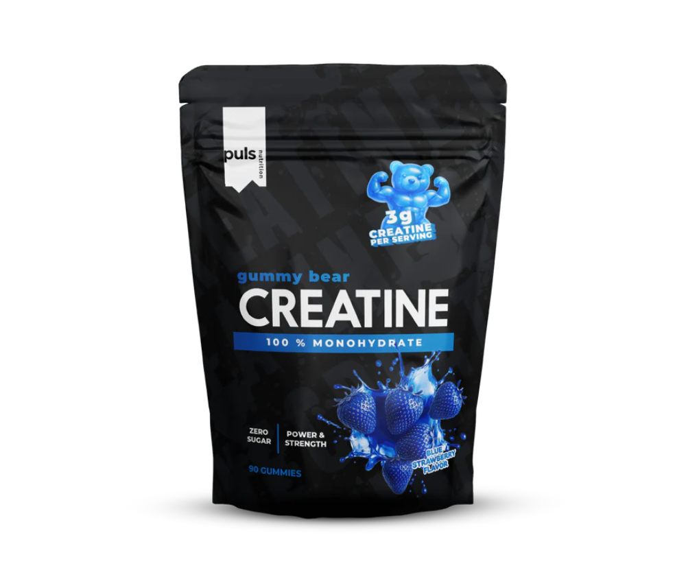Puls Gummy Bear Creatine, Blue Strawberry, 90 kpl.