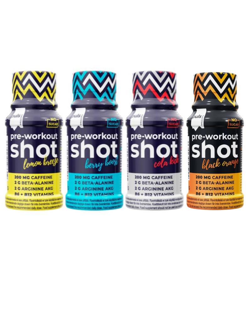 Puls Pre-Workout Shot, 60 ml