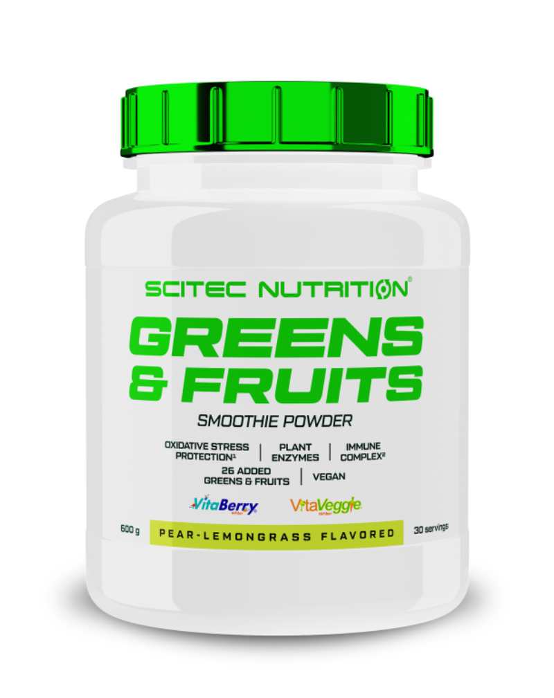 Scitec Greens & Fruits, 600&nbsp;g, Pear-Lemongrass
