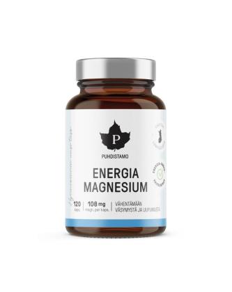 Puhdistamo Energia Magnesium, 120 kaps. (Tarjouserä)