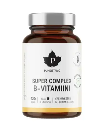 Kampanjakoko: Puhdistamo Super Complex B-Vitamiini, 120 kaps.
