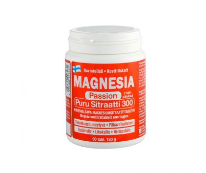 Magnesia Passion Puru Sitraatti 300, 90 tabl.