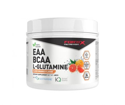 Fortix EAA BCAA L-Glutamine, 400 g, Blood Orange