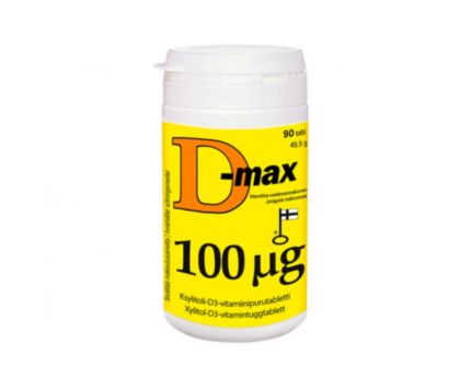 D-max 100 µg, Mansikka-Vadelma