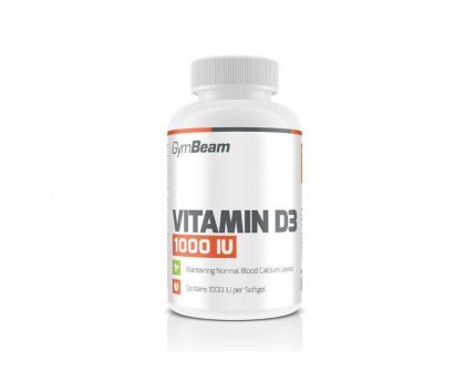 GymBeam Vitamin D3, 1000IU, 60 kaps.