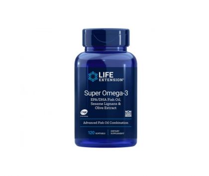 LifeExtension Super Omega-3, 120 kaps.