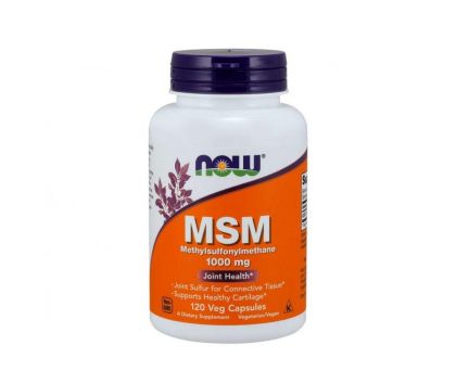 NOW Foods MSM 1000 mg, 120 kaps.