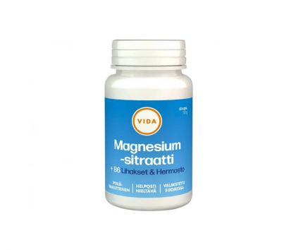Vida Magnesiumsitraatti +B6, 90 kaps.