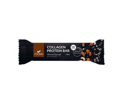 FOODIN Collagen Protein Bar, 50&nbsp;g, Almond Sea Salt