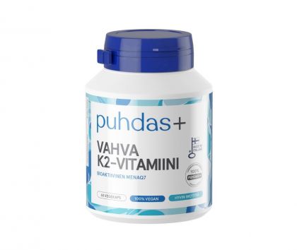 Puhdas+ Vahva K2-vitamiini, 60 kaps.