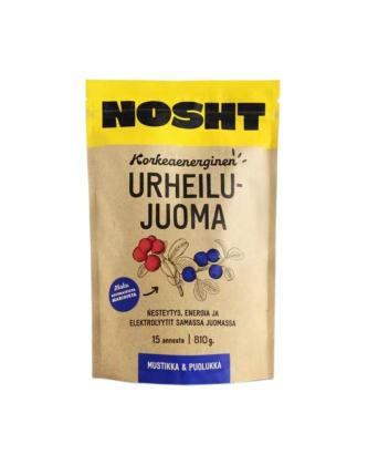 Nosht Korkeaenerginen Urheilujuoma, 810 g, Mustikka & Puolukka