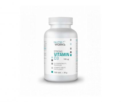 Nutri Works Strong Vitamin D3, 100 mcg, 100 tabl.