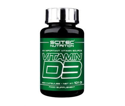 Scitec Vitamin D3 250 kaps, 12,5 mcg