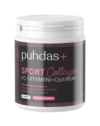 Puhdas+ Sport Kollageeni & Vitamin-C & OptiMSM, 260 g