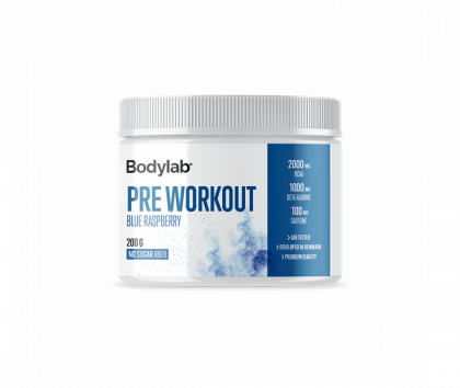 Bodylab Pre-Workout, 200 g, Blue Raspberry